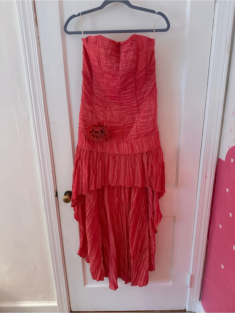 Jessica McClintock Coral-Orange Cocktail Dress